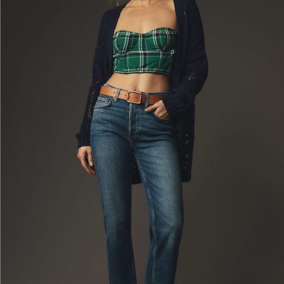 Re/Done Denim - Re/Done Classic Straight Leg Jeans in Blue Wash